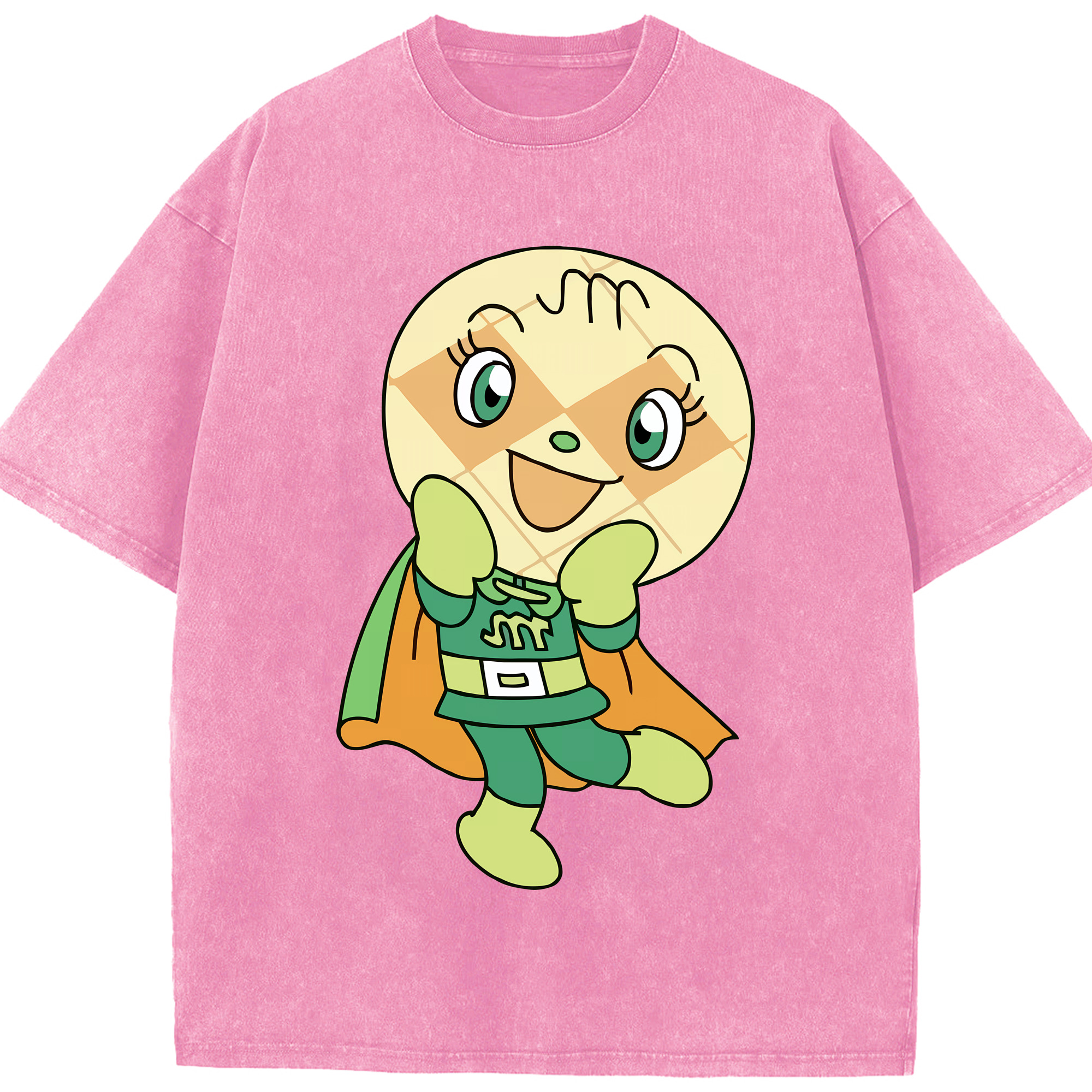 （画像用） アンパンマン Anpanman 綿100% ヴィンテージ風 半袖Tシャツ（フロントプリント）